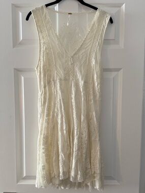 Free People Lace Dress- 10- Ivory